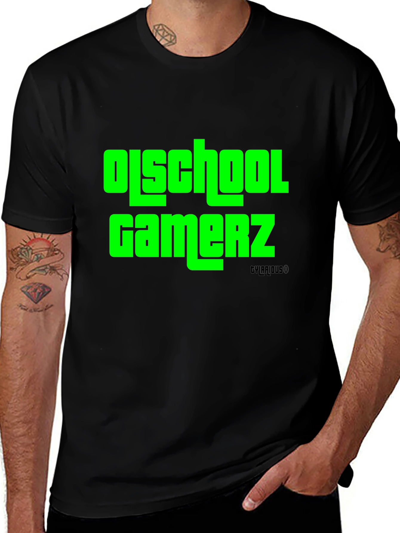 Variant 25 of Oldschool Gamerz Black T-Shirt
