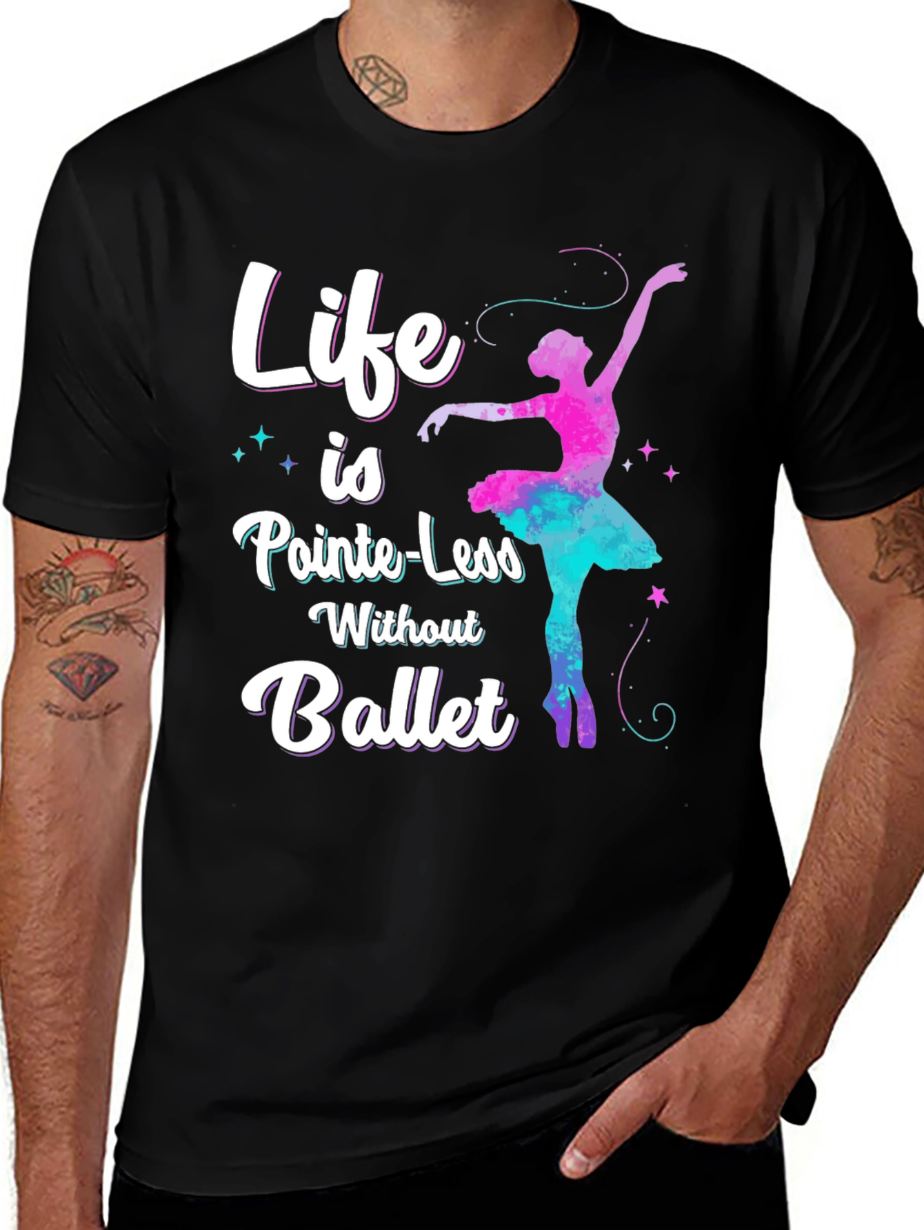 Life is Pointe-Less Ballet Graphic Tee