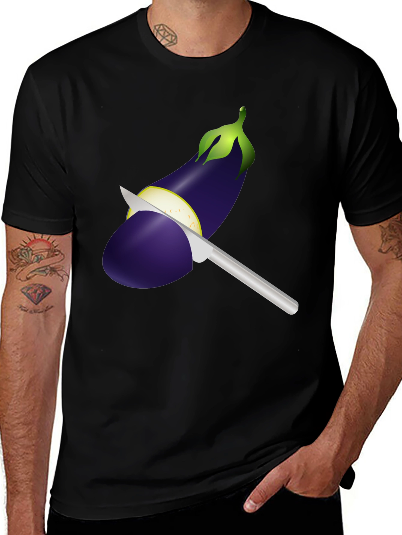 Eggplant Knife T-Shirt