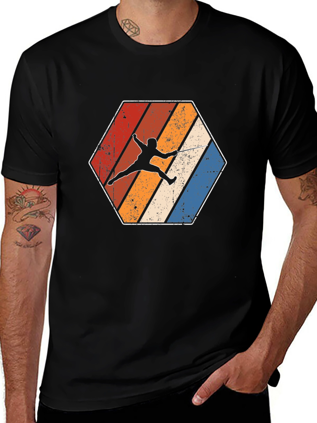 Variant 24 of Retro Fencing T-Shirt