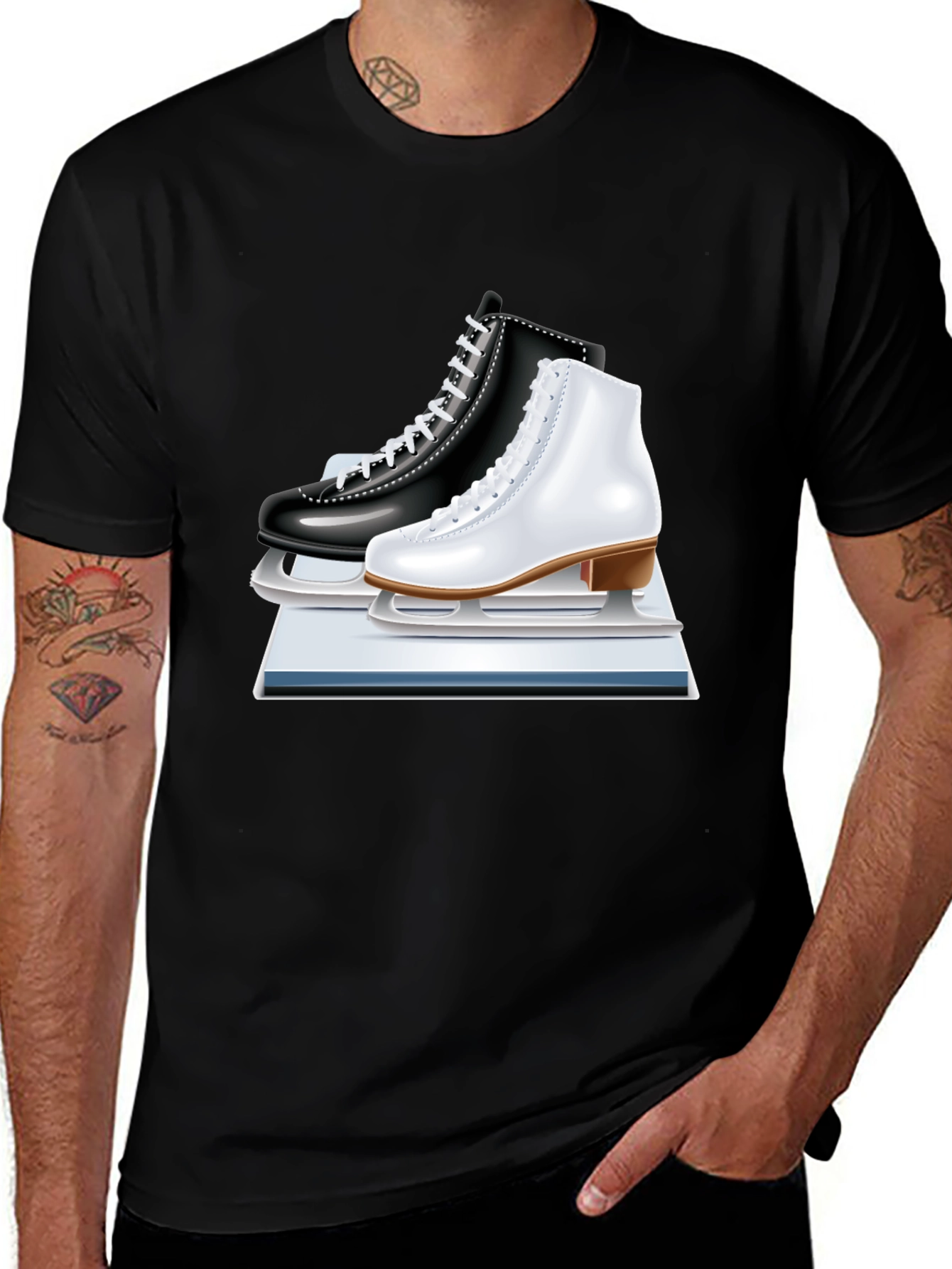 Variant 6 of Figure Skates Graphic T-Shirt