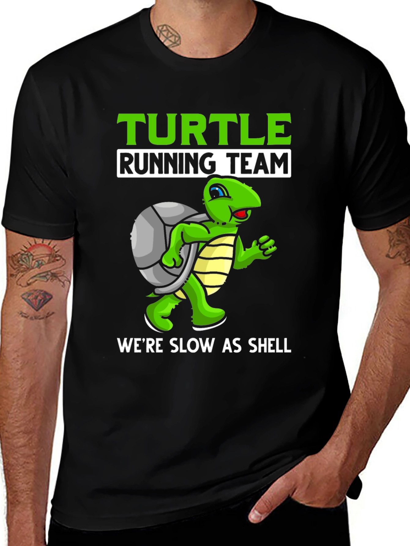 Variant 15 of Turtle Running Team T-Shirt - Slow as Shell!