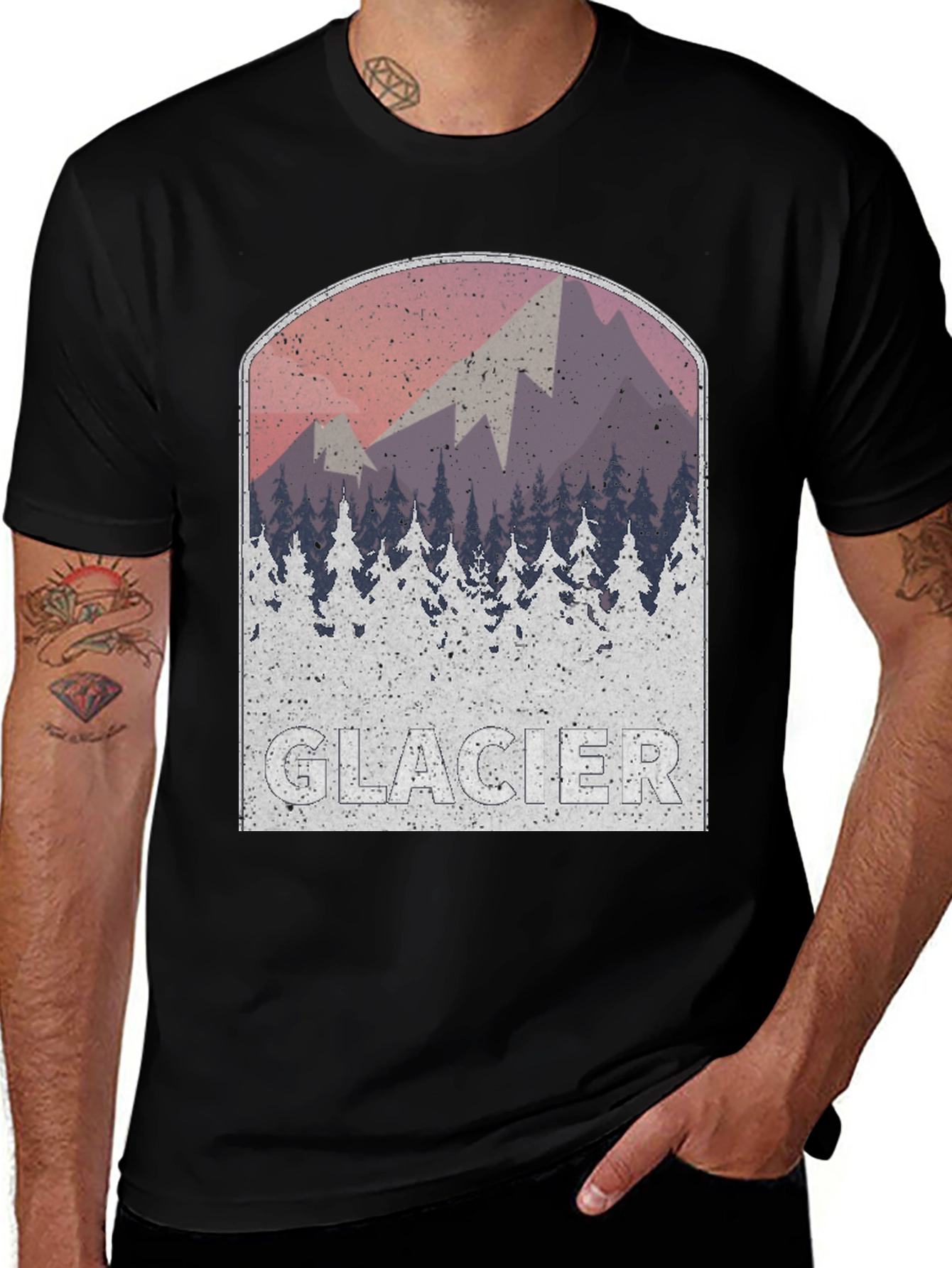 Glacier Mountain Graphic Tee