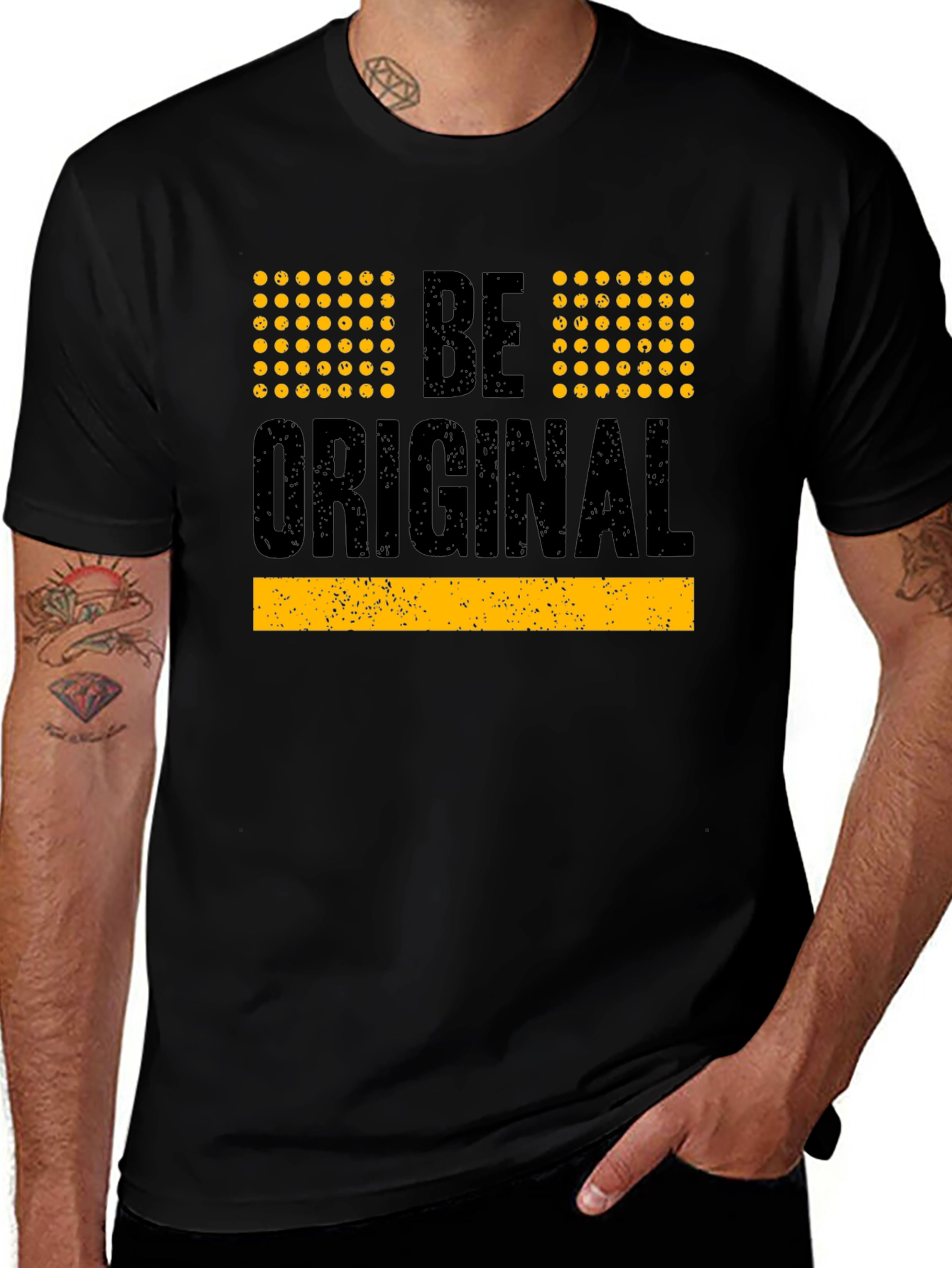 Variant 2 of Be Original Graphic T-Shirt - Black