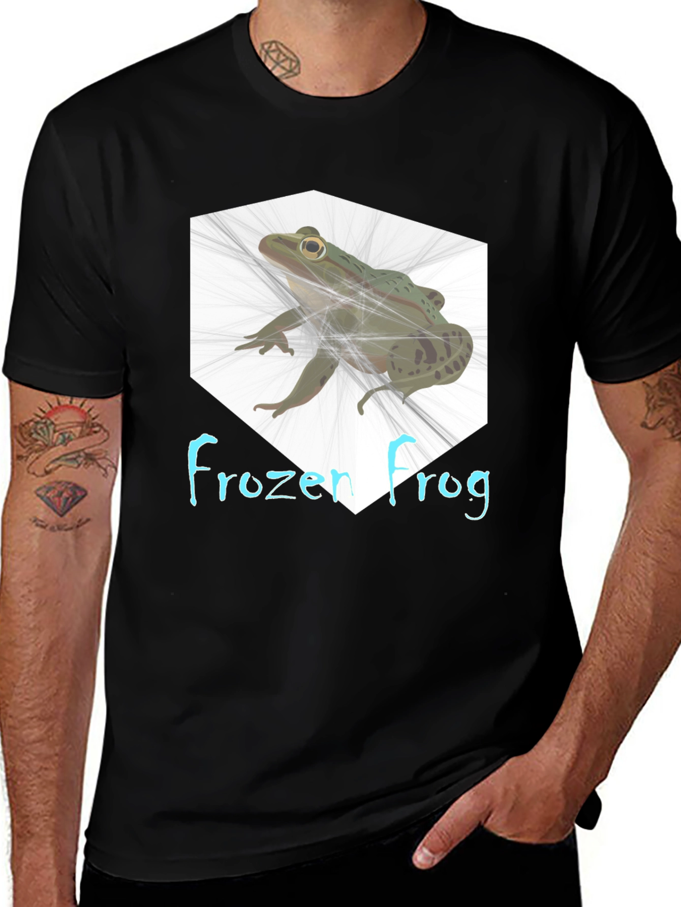 Variant 30 of Frozen Frog Graphic Tee - Unique Animal Design