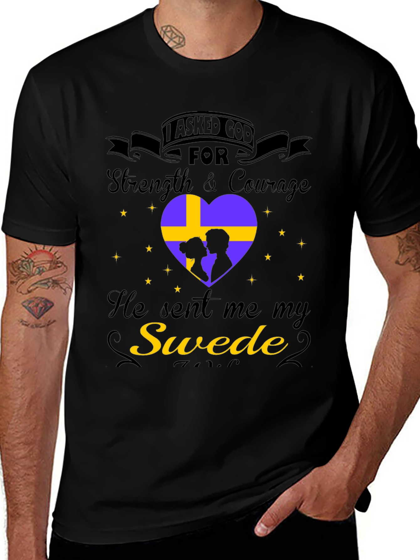 Variant 12 of I Asked God For A Swede T-Shirt