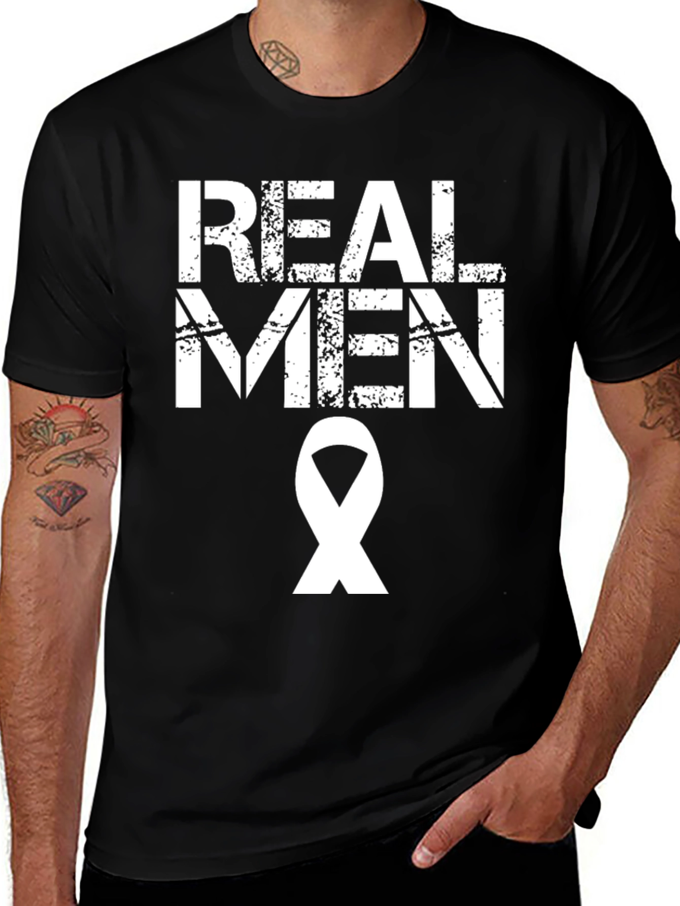Variant 2 of Real Men Awareness T-Shirt