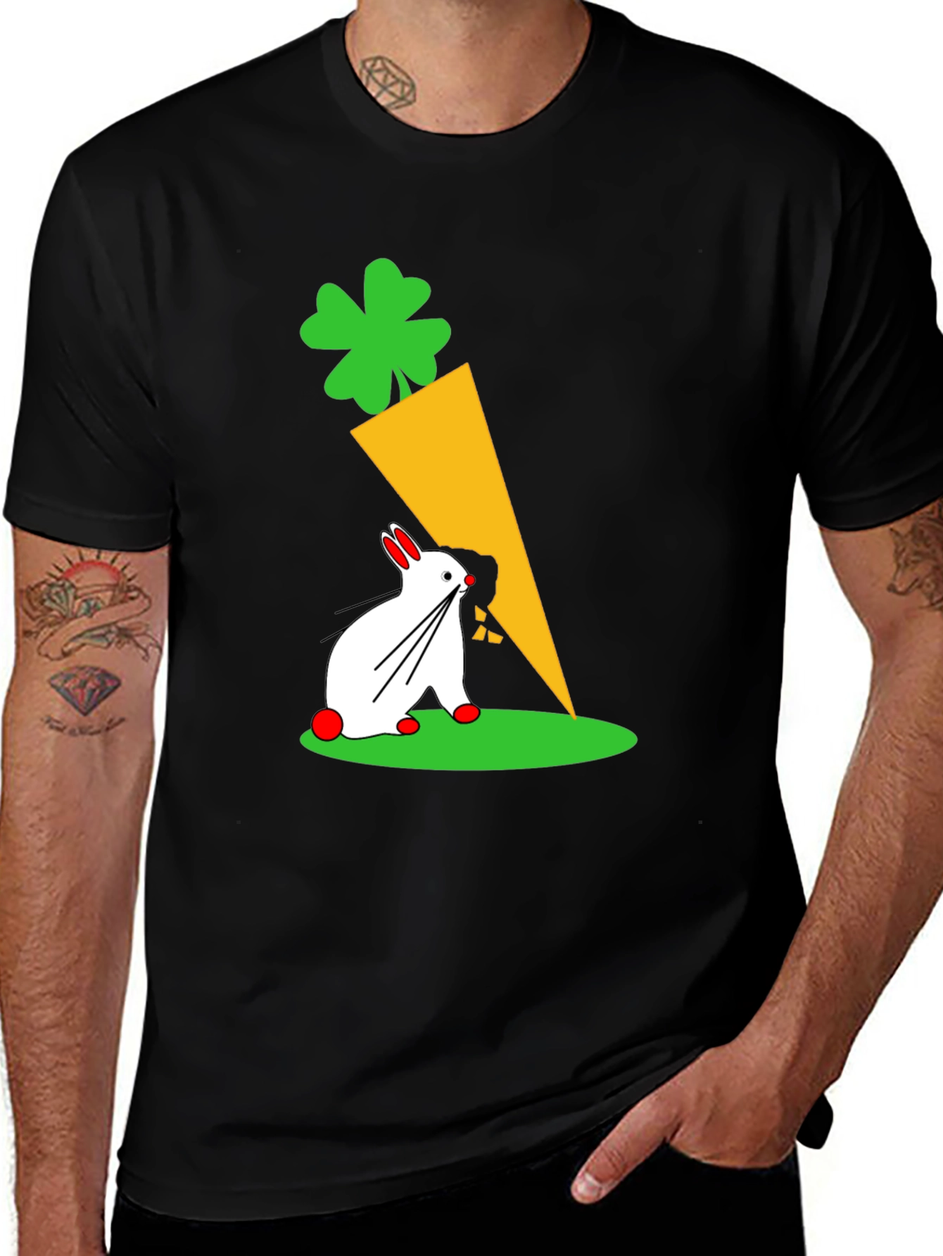 Variant 27 of Lucky Rabbit Graphic Tee - St. Patrick's Day