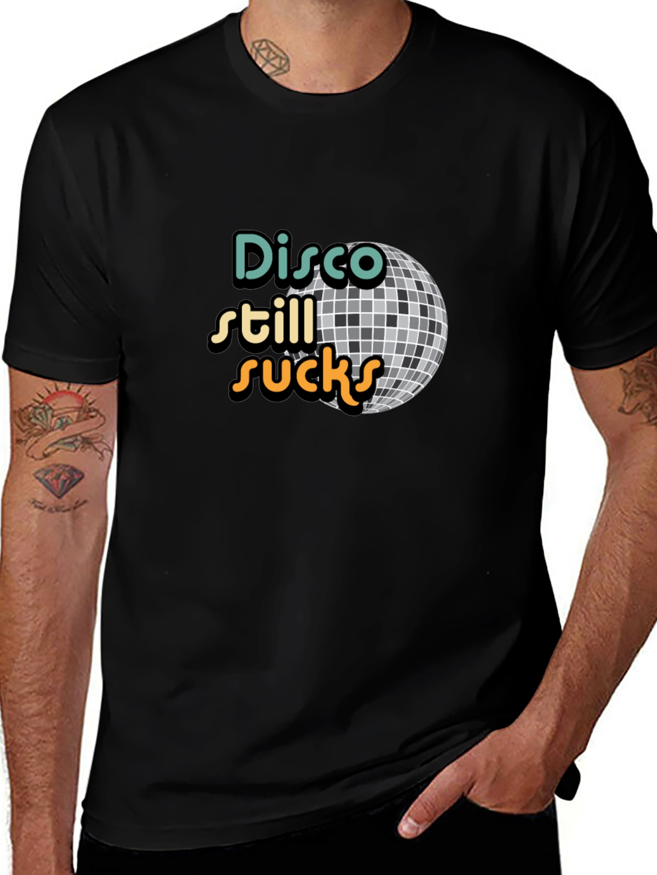 Variant 24 of Disco Still Sucks T-Shirt Black