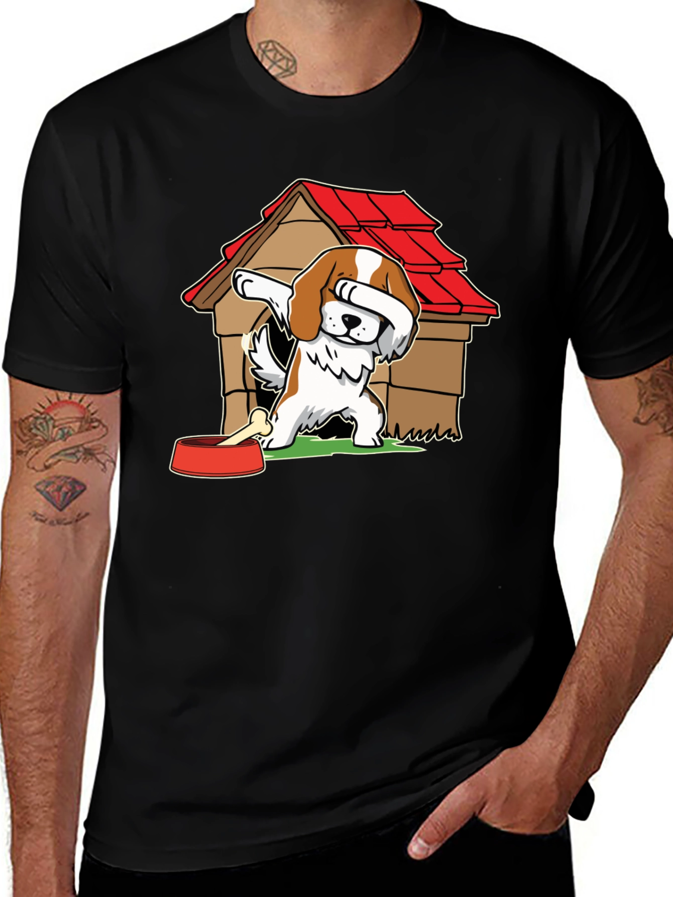 Dabbing Dog T-Shirt - Cute Pet Lover Tee