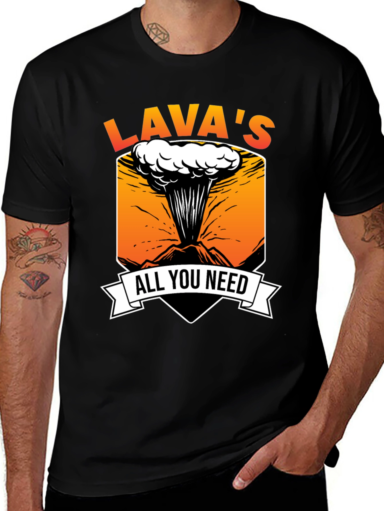 Variant 23 of Lava's All You Need Black T-Shirt