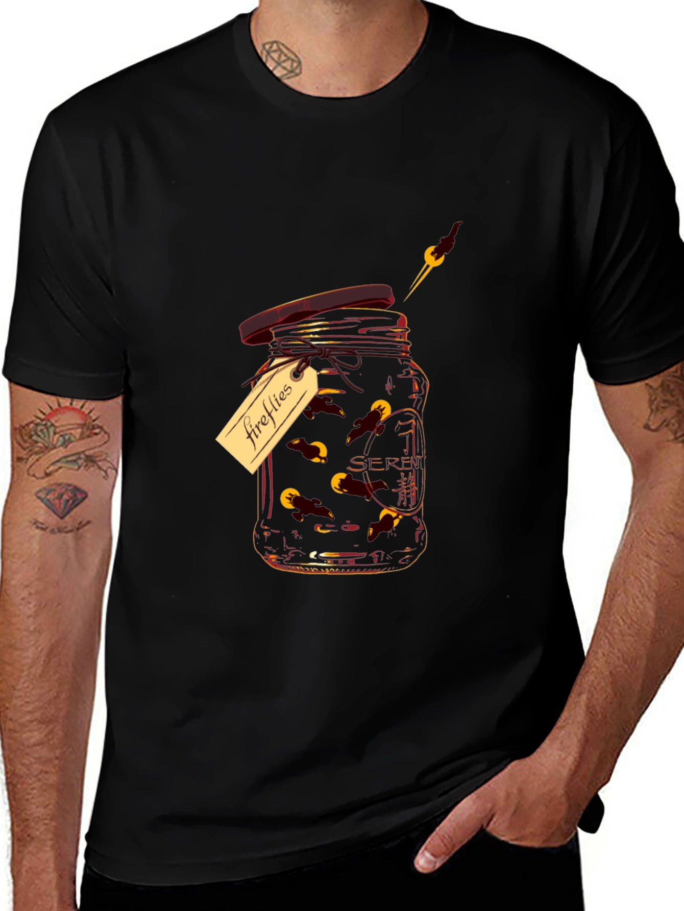 Variant 24 of Fireflies in a Jar Graphic T-Shirt