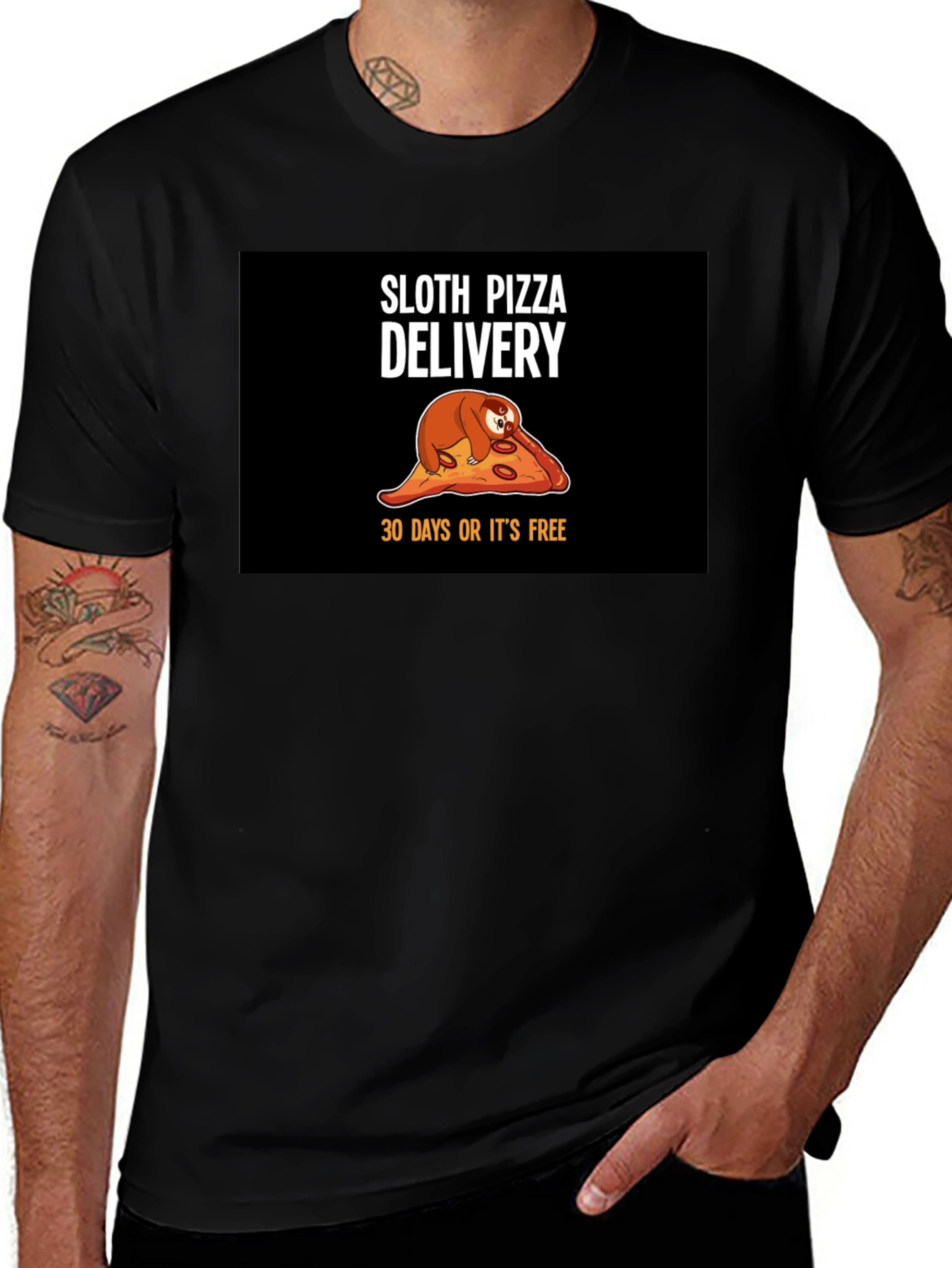 Variant 15 of Sloth Pizza Delivery T-Shirt - Funny, Unique Design