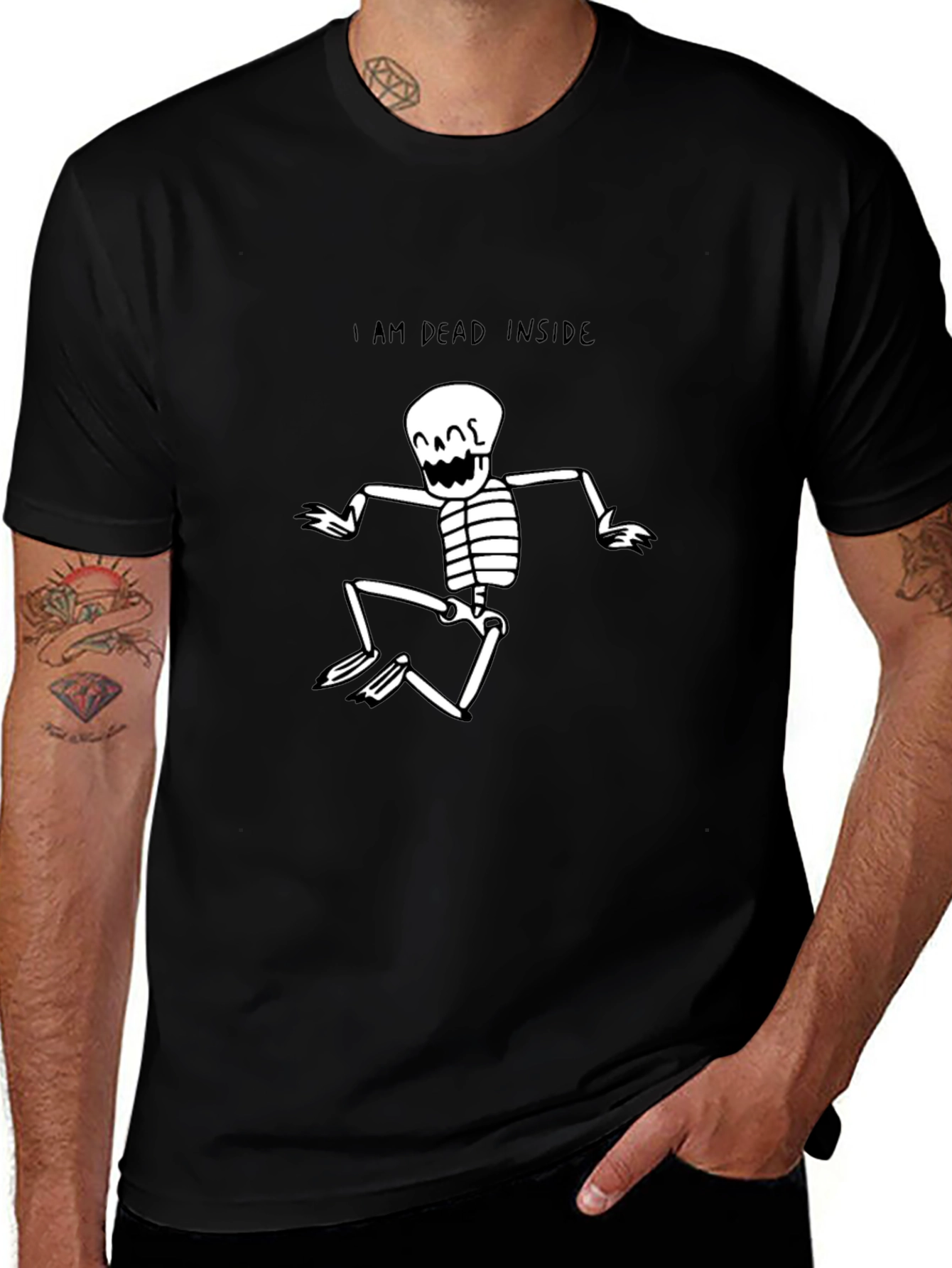 Variant 27 of I Am Dead Inside Skeleton Graphic T-Shirt