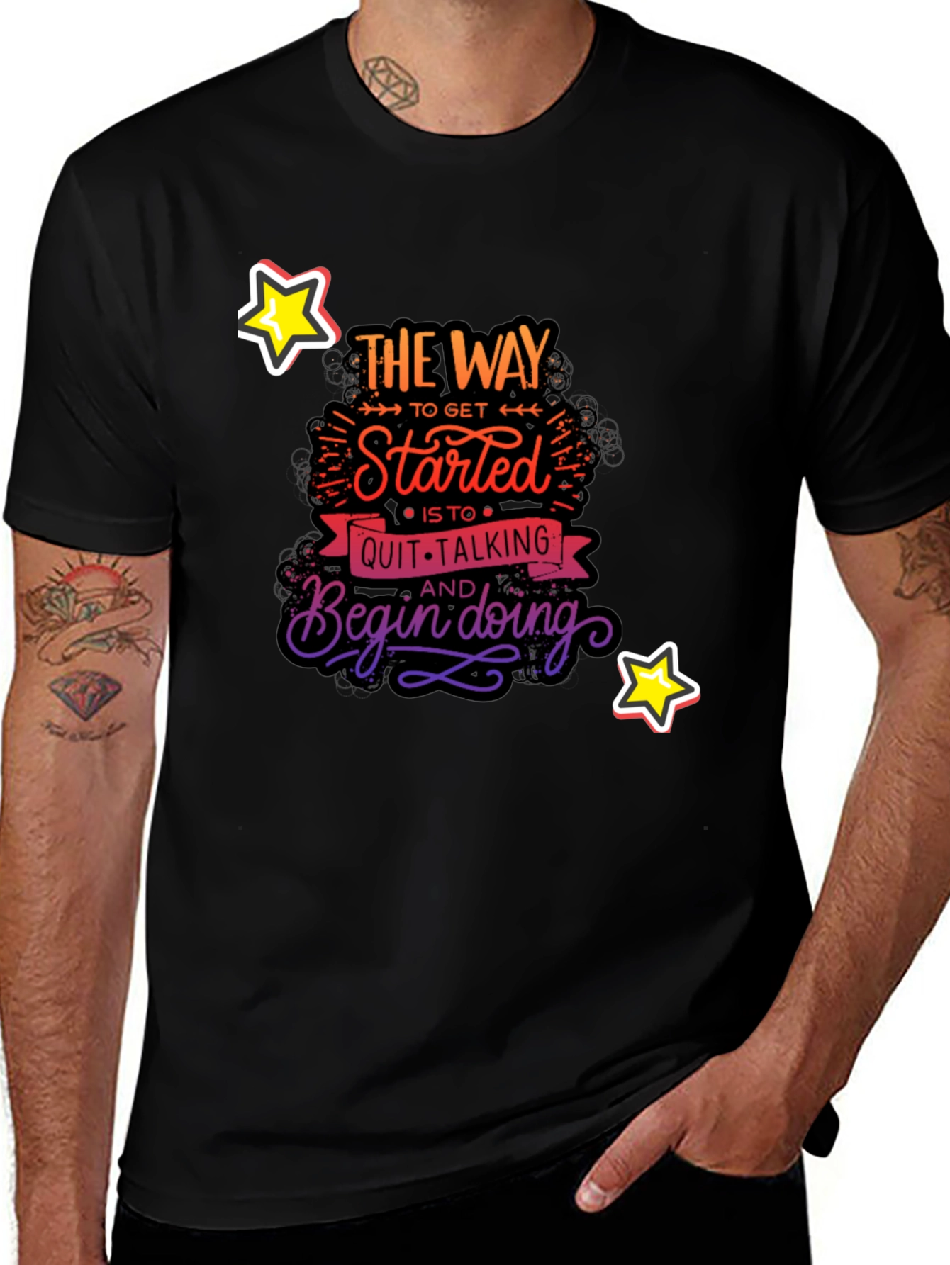 Variant 7 of Motivational "The Way" Graphic T-Shirt