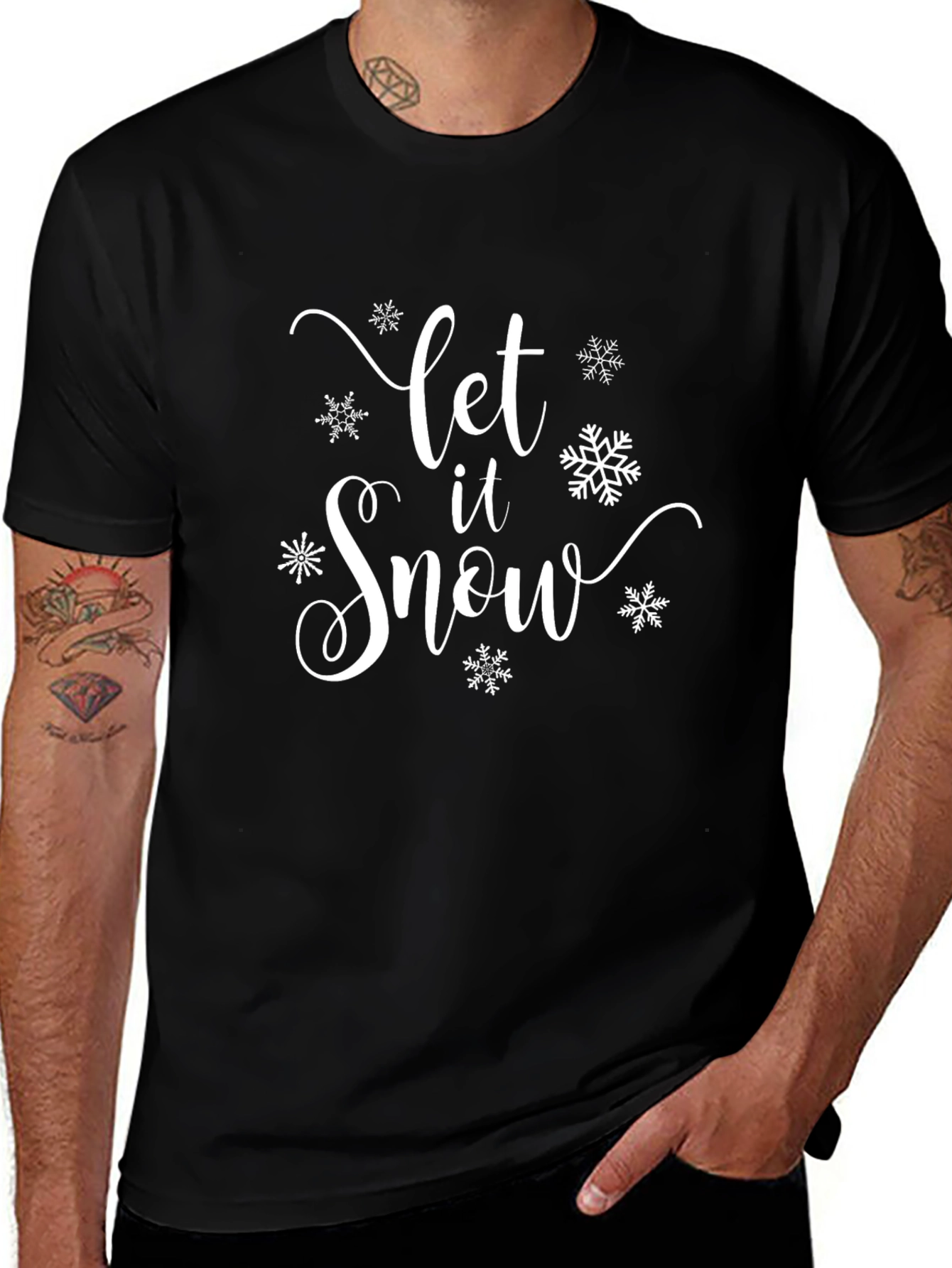 Variant 13 of Let it Snow T-Shirt, Winter Holiday Tee