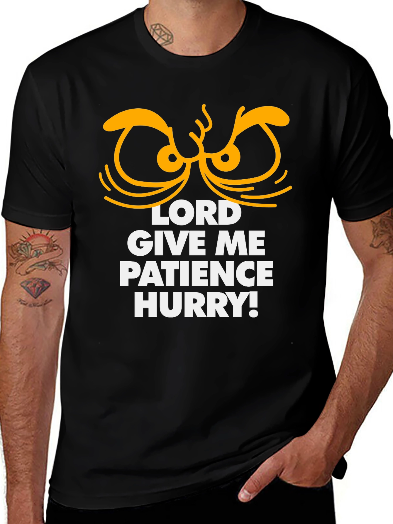 Variant 25 of Lord Give Me Patience Hurry Graphic Tee