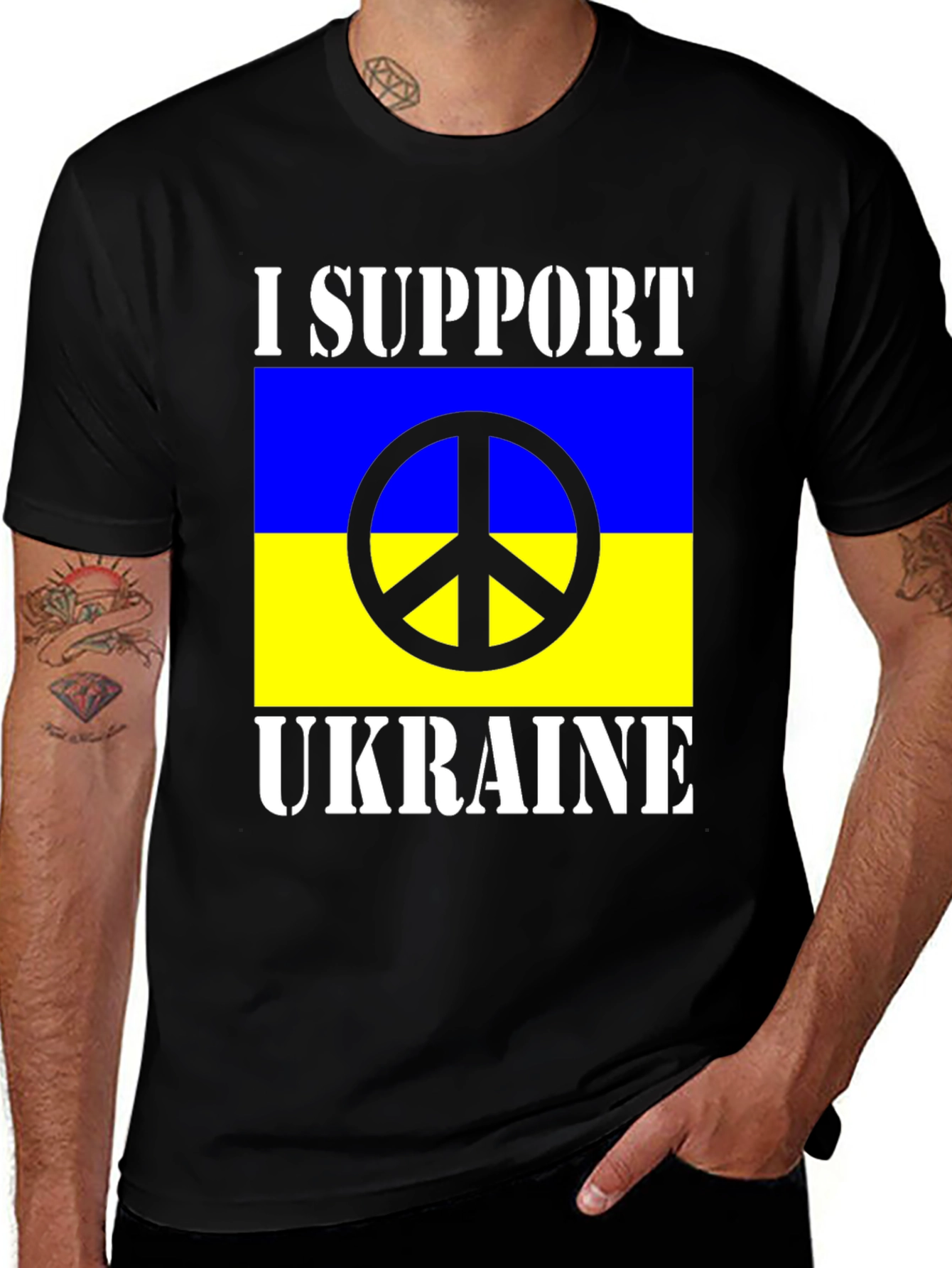 Variant 9 of I Support Ukraine Peace T-Shirt