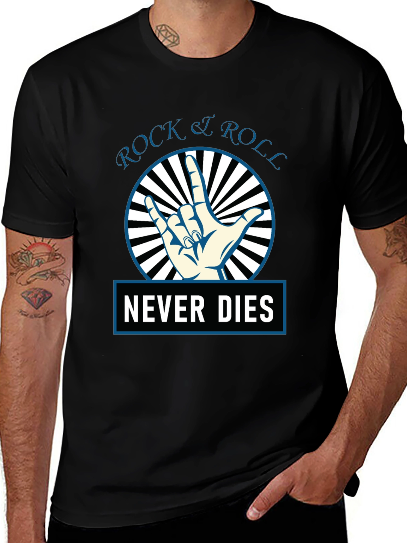 Variant 14 of Rock & Roll Never Dies Graphic Tee