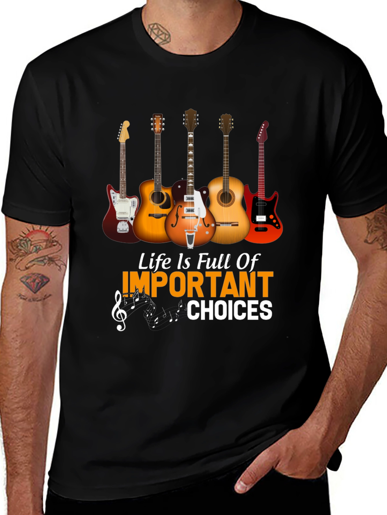 Variant 8 of Guitar Choices T-Shirt