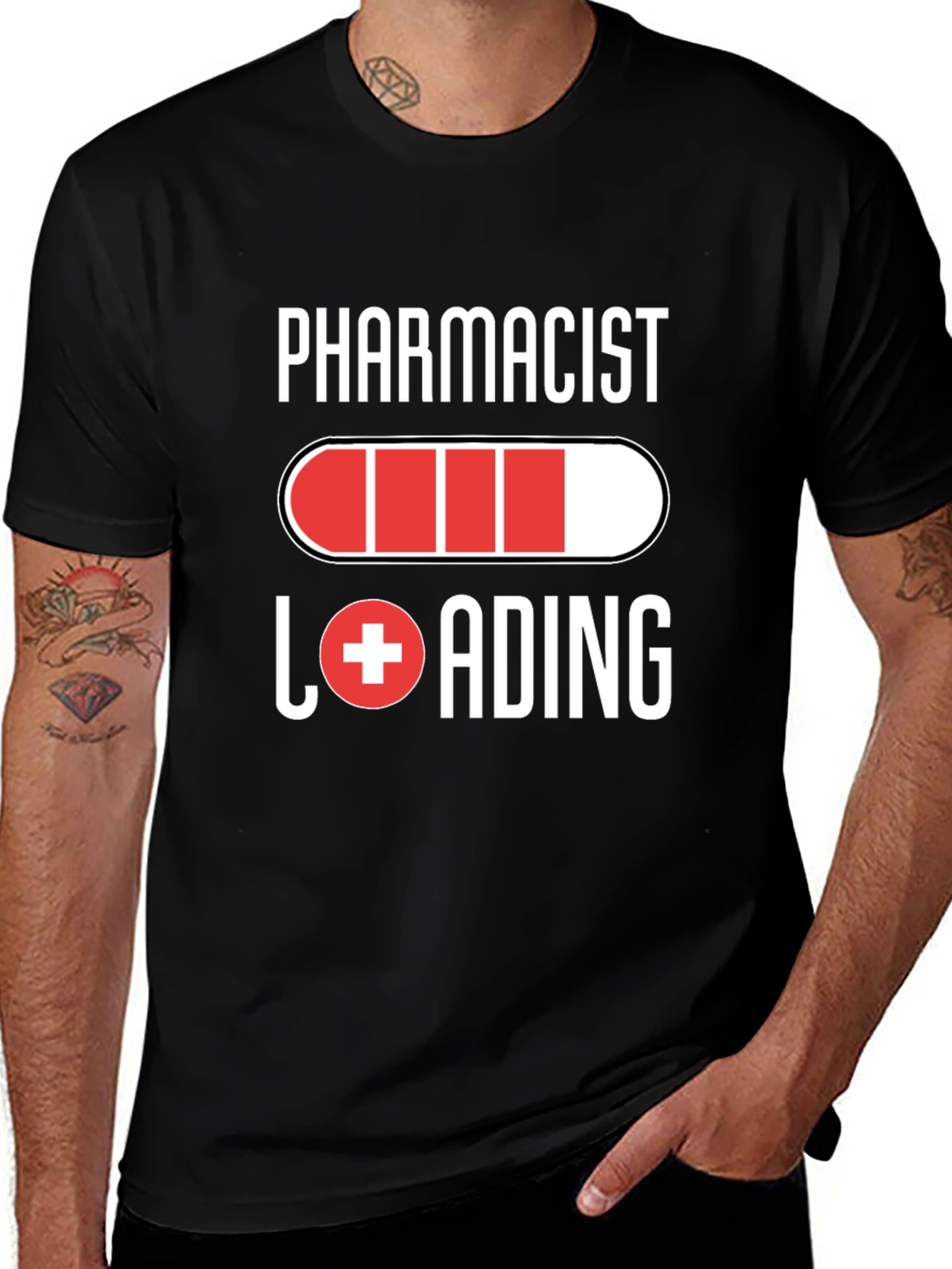 Variant 28 of Pharmacist Loading T-Shirt - Novelty Graphic Tee