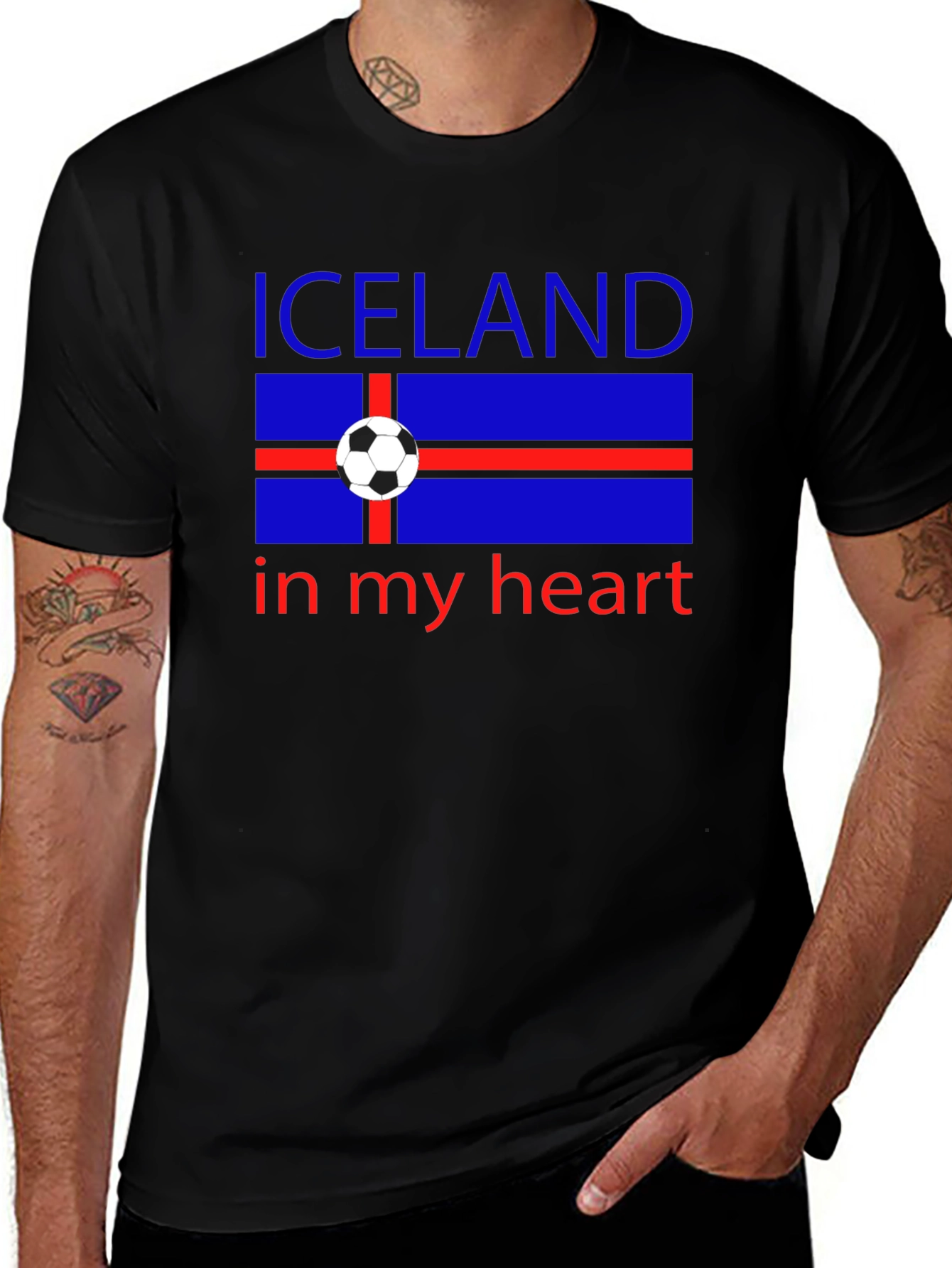 Iceland in My Heart Soccer T-Shirt