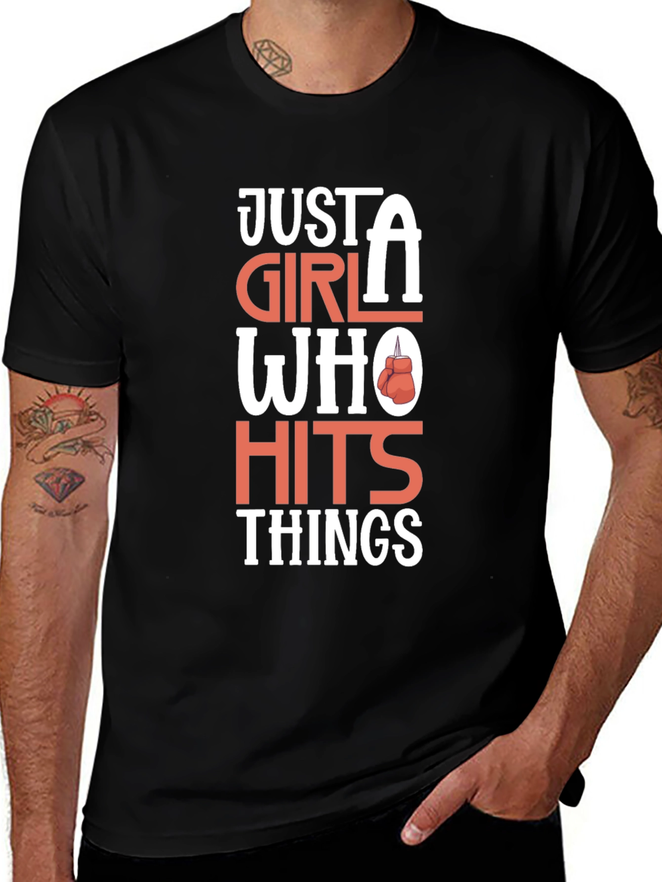 Variant 27 of Just A Girl Who Hits Things T-Shirt