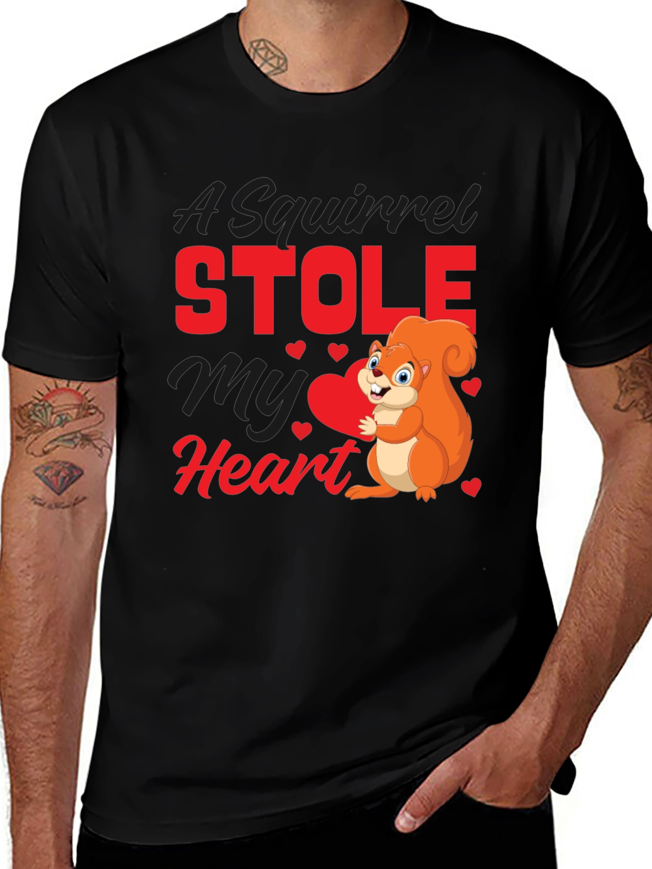 Variant 27 of A Squirrel Stole My Heart T-Shirt