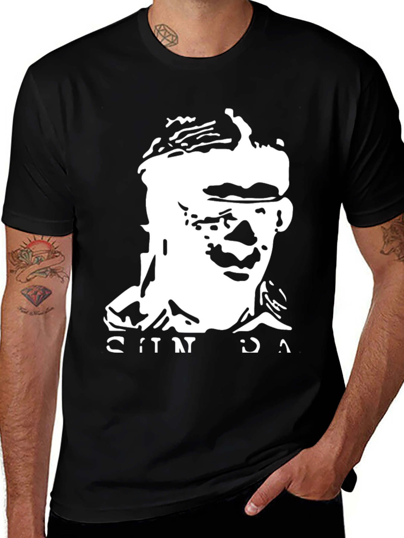 Variant 15 of Retro Graphic Tee - Bold Face Design