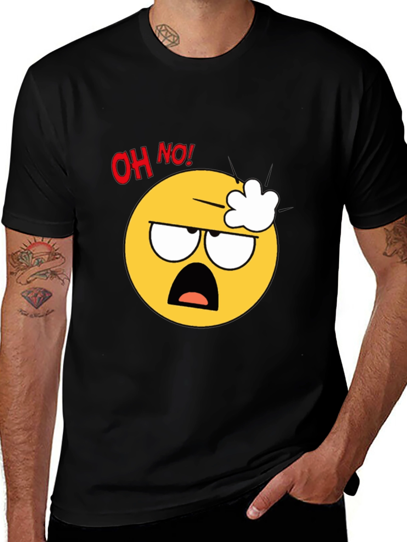 Variant 3 of Oh No! Angry Emoji Graphic T-Shirt