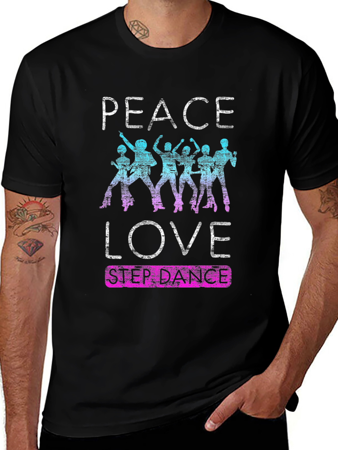 Variant 26 of Peace Love Step Dance T-Shirt