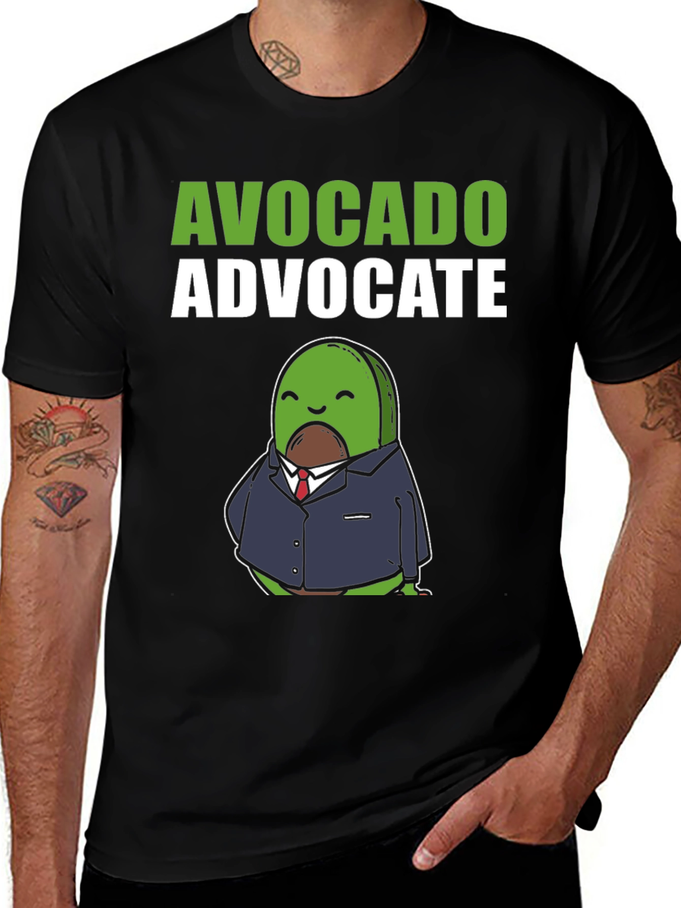 Variant 23 of Avocado Advocate Graphic Tee - Stylish & Humorous T-Shirt