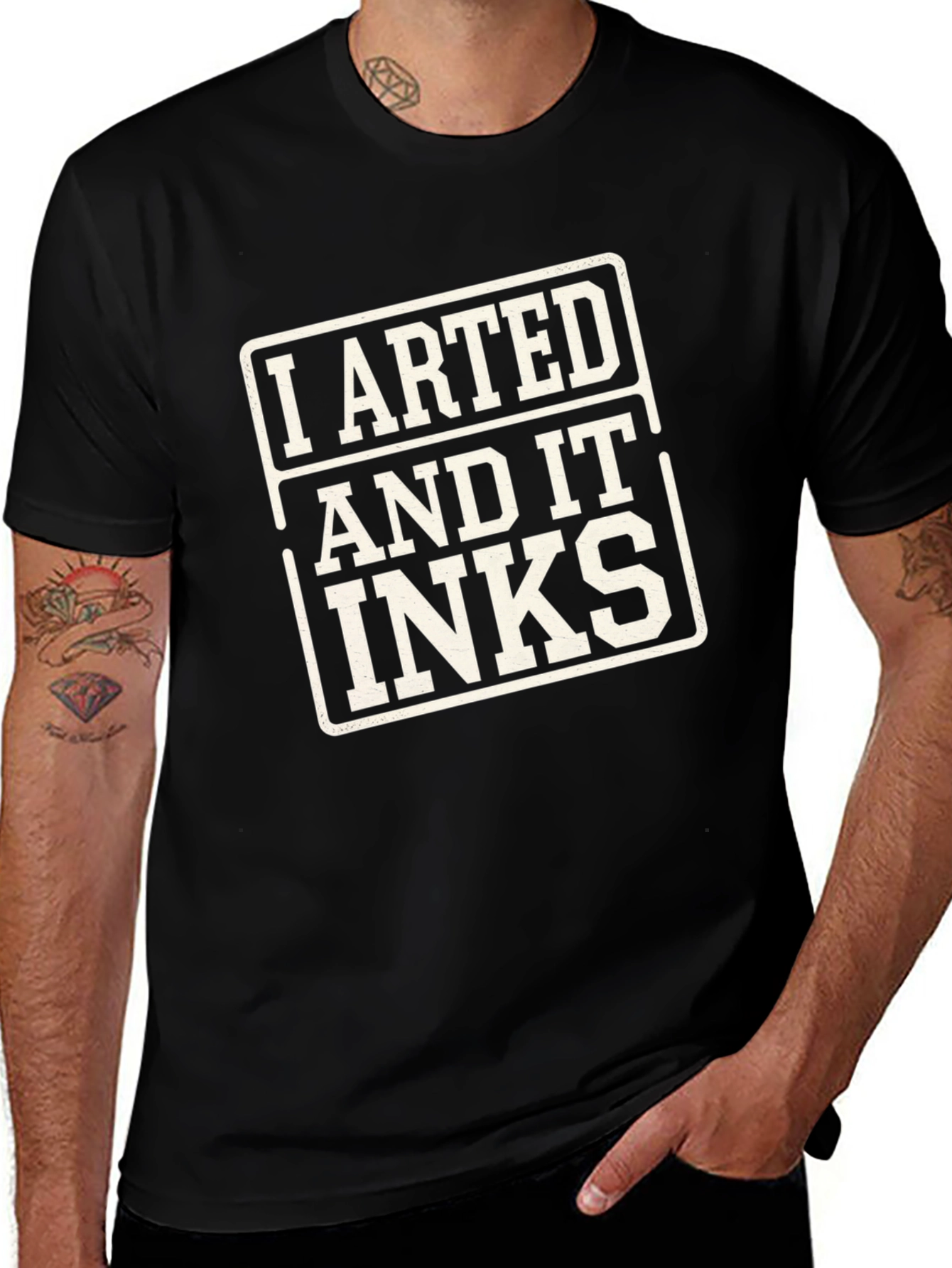 I Arted and It Inks T-Shirt - Artist Humor Tee