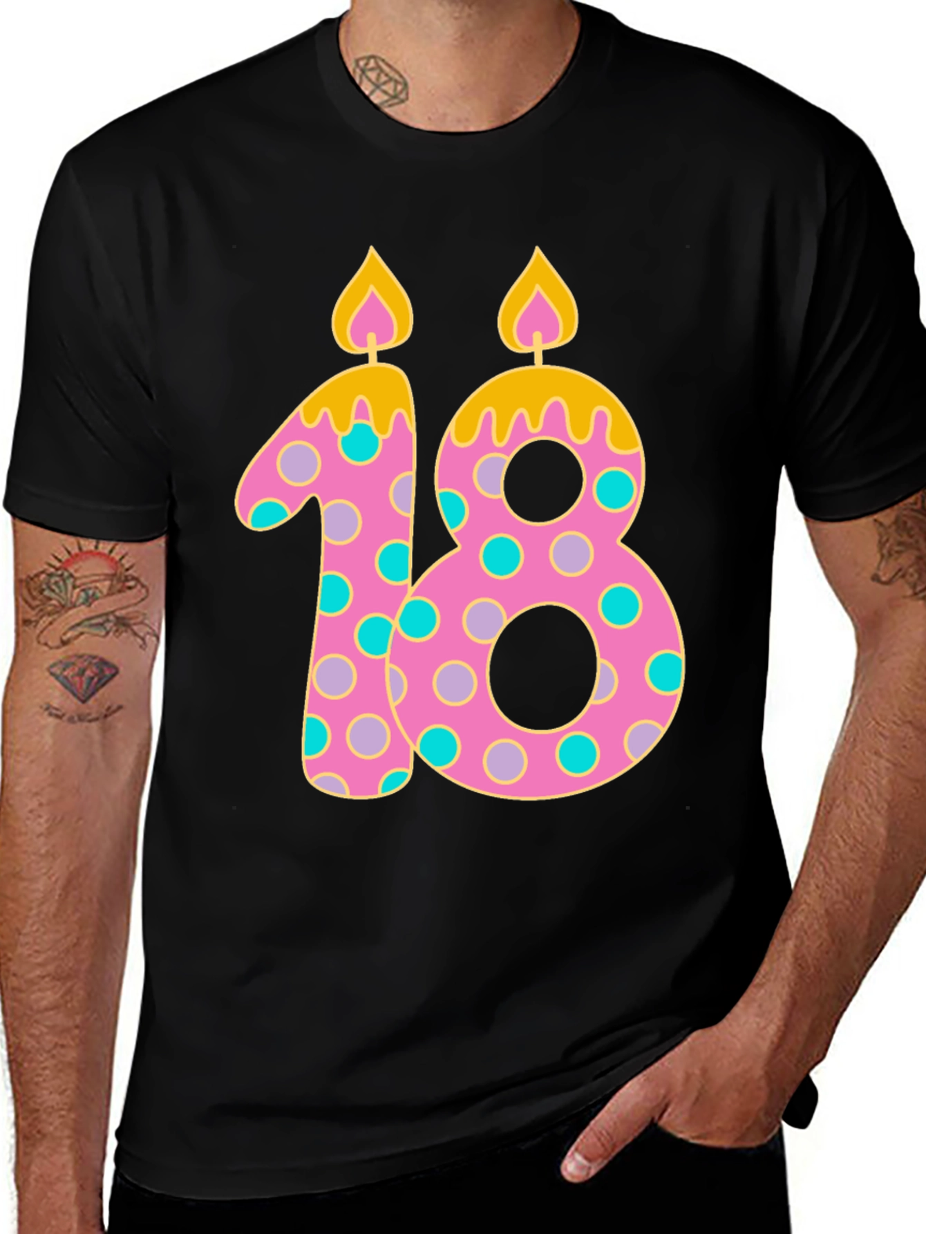 Variant 26 of Birthday 18 Candle T-Shirt