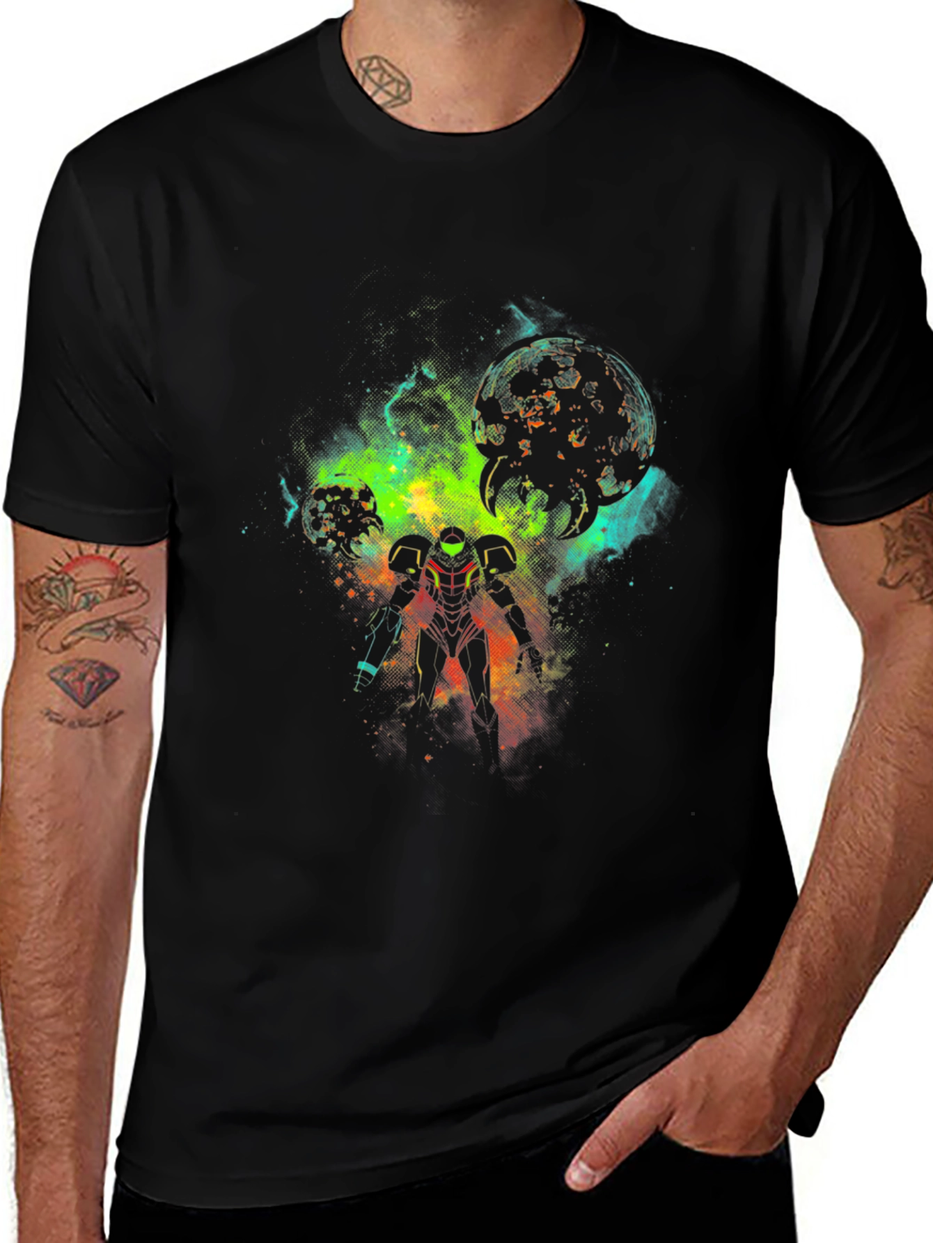 Variant 17 of Metroid Inspired Graphic T-Shirt