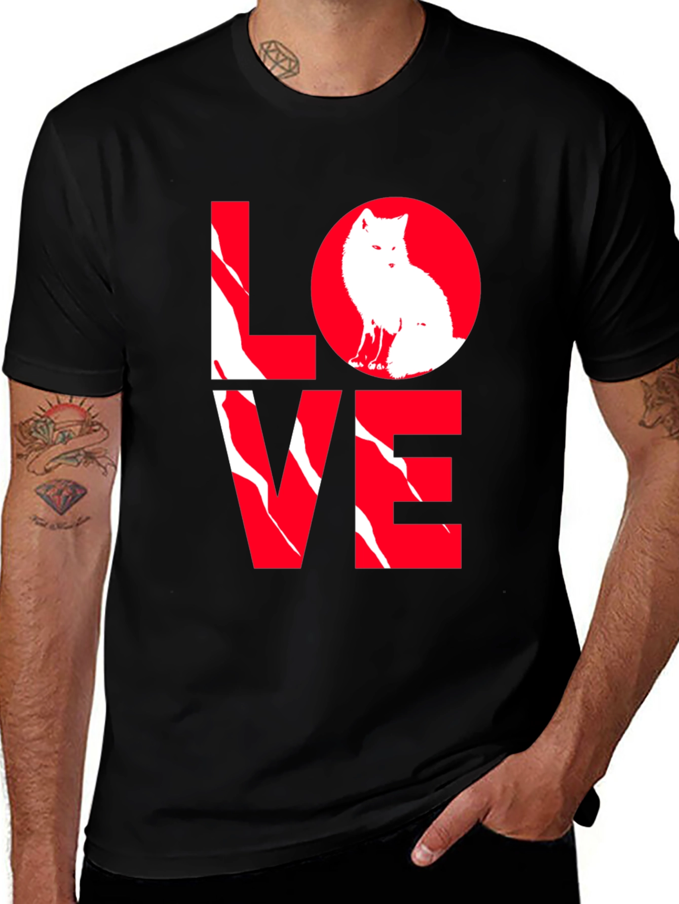 Variant 17 of Love Fox T-Shirt - Unique Graphic Tee