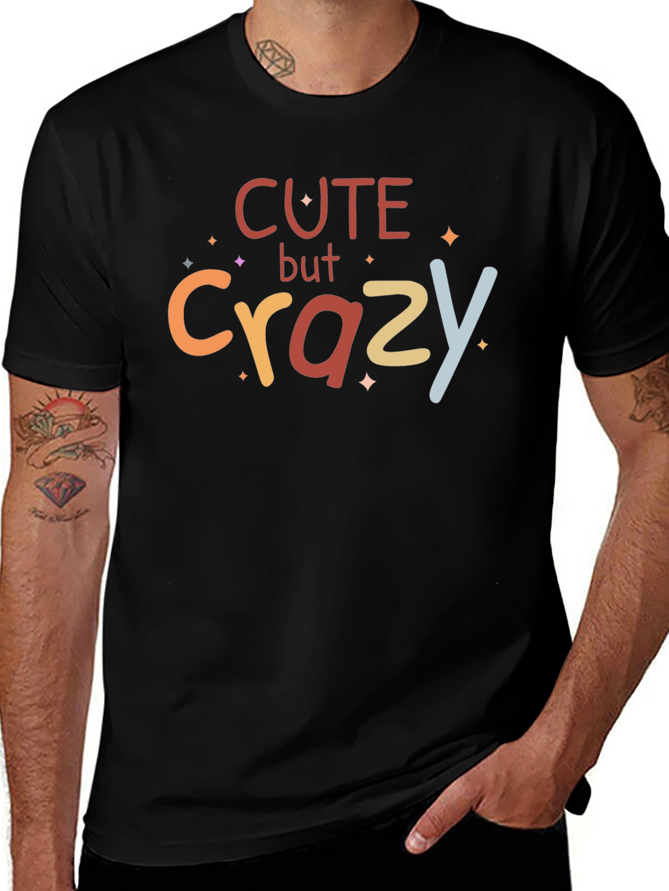 Variant 13 of Cute But Crazy Graphic Tee - Trendy Unisex T-Shirt