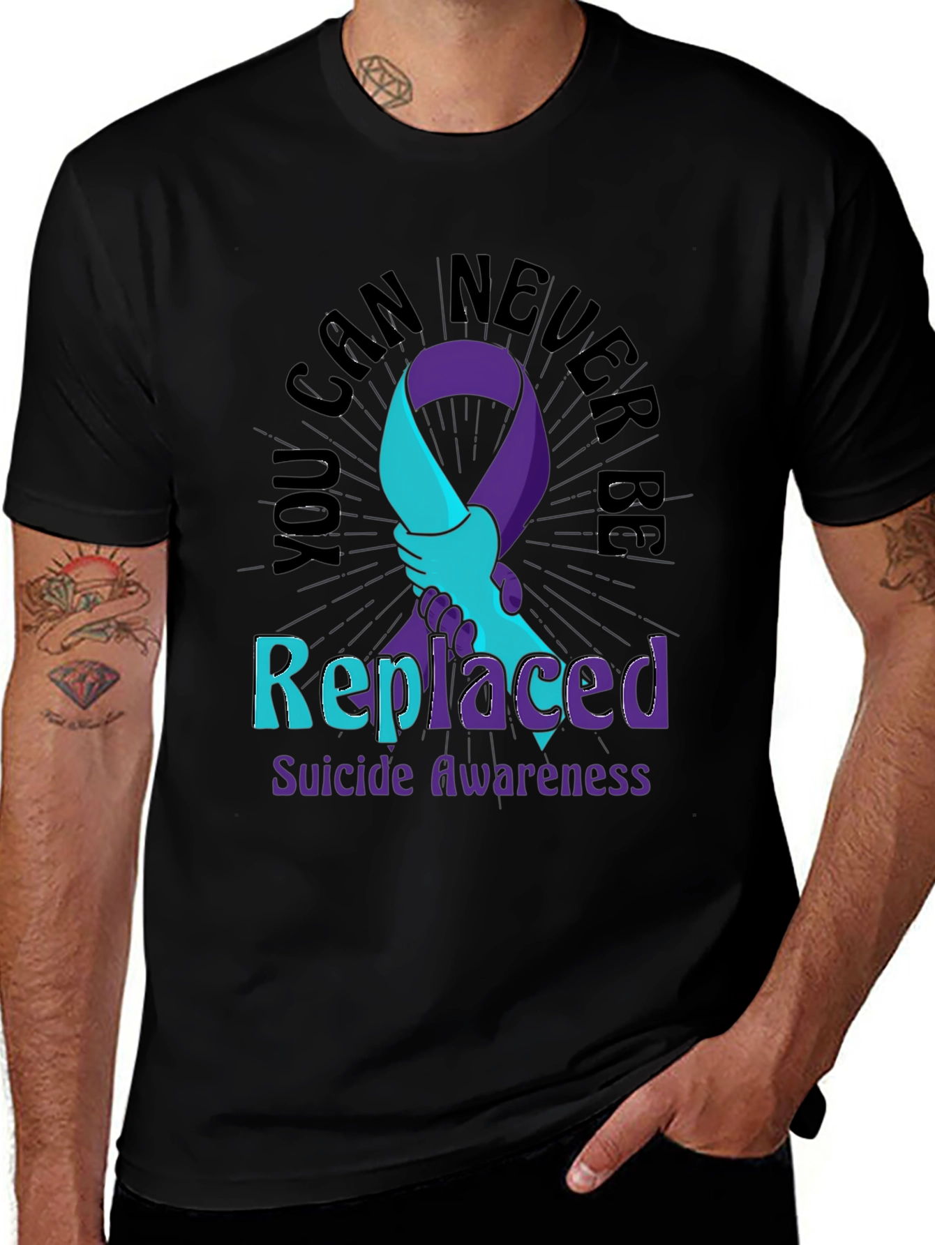 Suicide Awareness T-Shirt - You Can Never Be Replaced