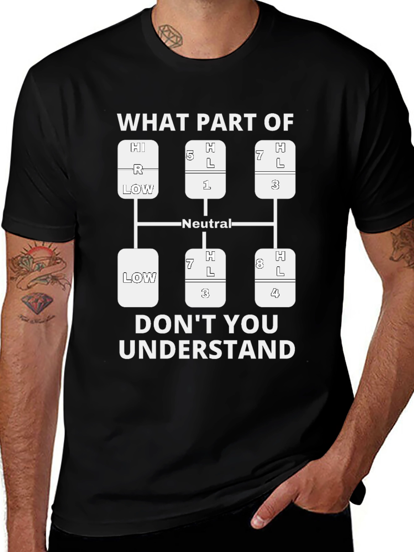 Funny Trucker T-Shirt: What Part Don't You Understand?