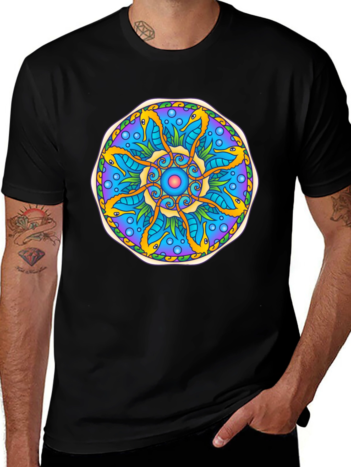 Sea Horse Mandala T-Shirt