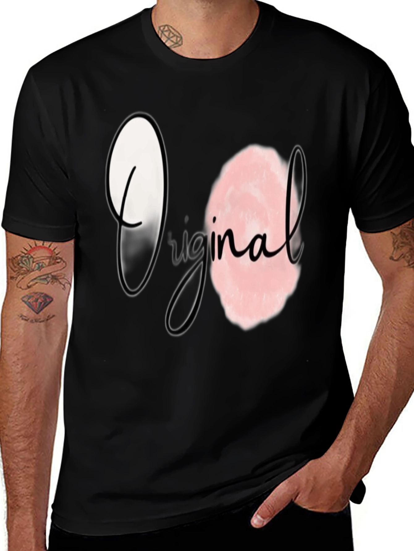 Variant 4 of Original Graphic Print Black T-Shirt