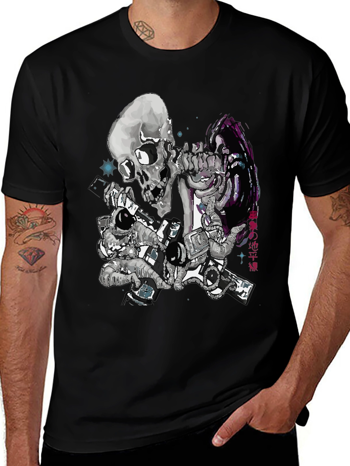 Variant 29 of Skull Astronaut Graphic T-Shirt