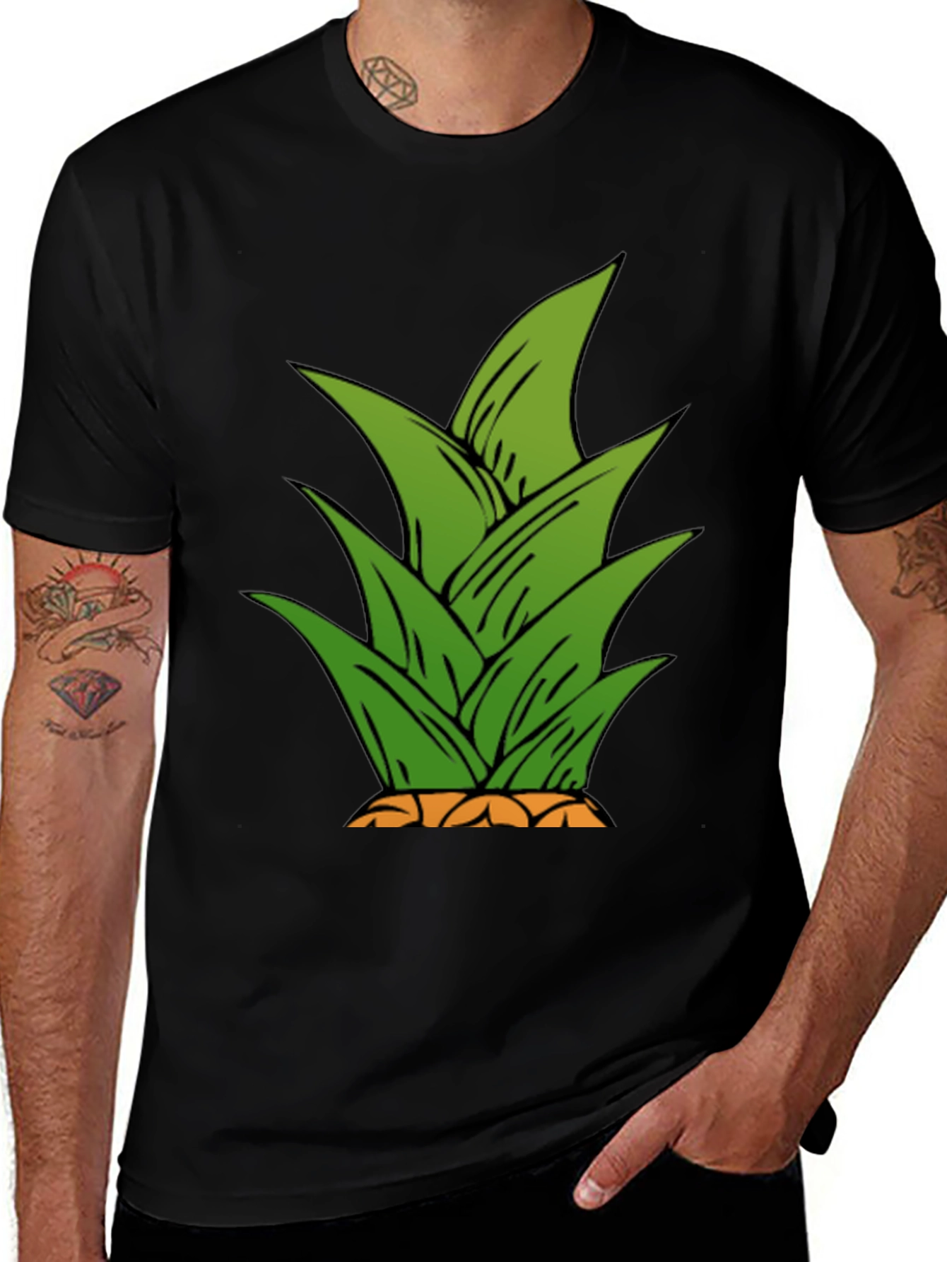 Variant 14 of Pineapple Top Graphic Tee - Summer Fun!