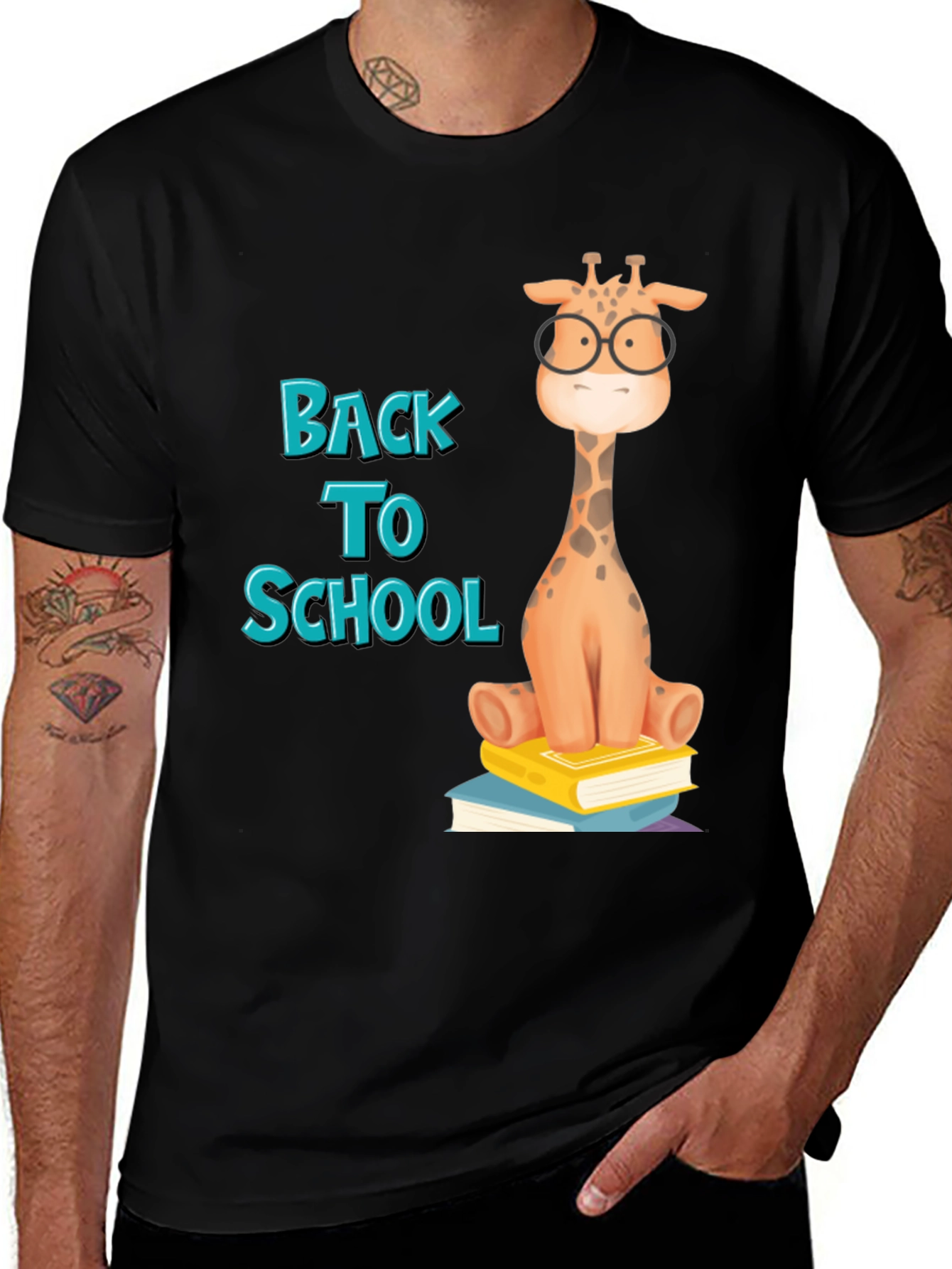 Variant 15 of Back To School Giraffe T-Shirt