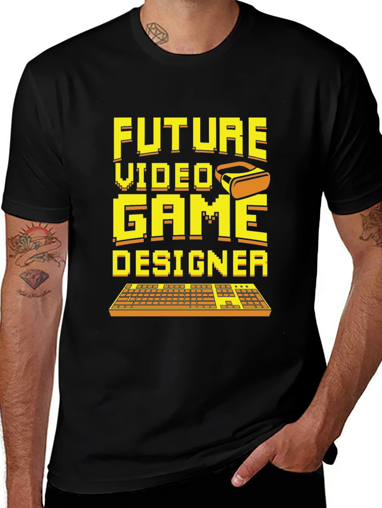 Variant 17 of Future Video Game Designer Black T-Shirt