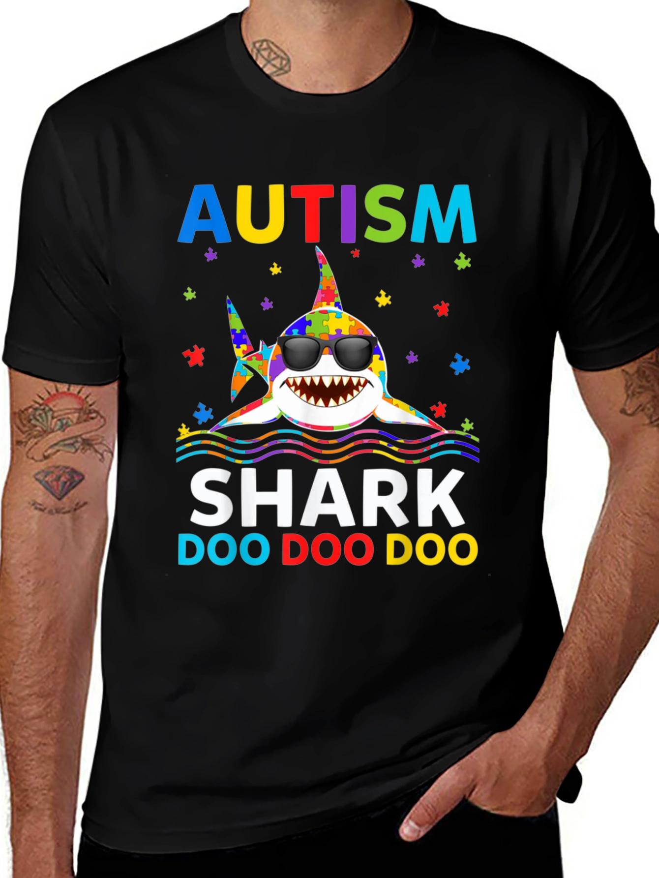 Variant 18 of Autism Shark Doo Doo T-Shirt