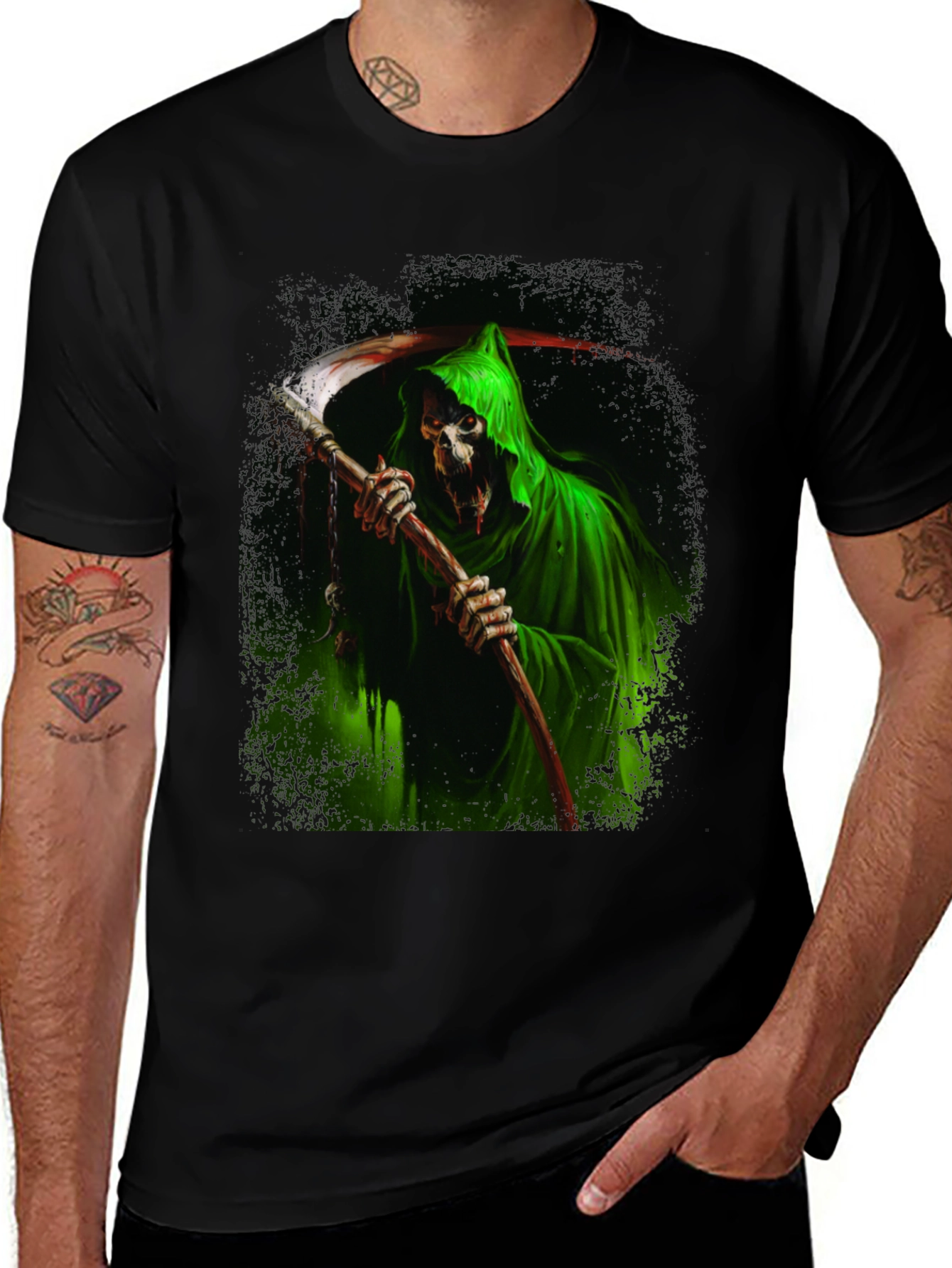 Grim Reaper Graphic T-Shirt - Dark Humor Death Tee