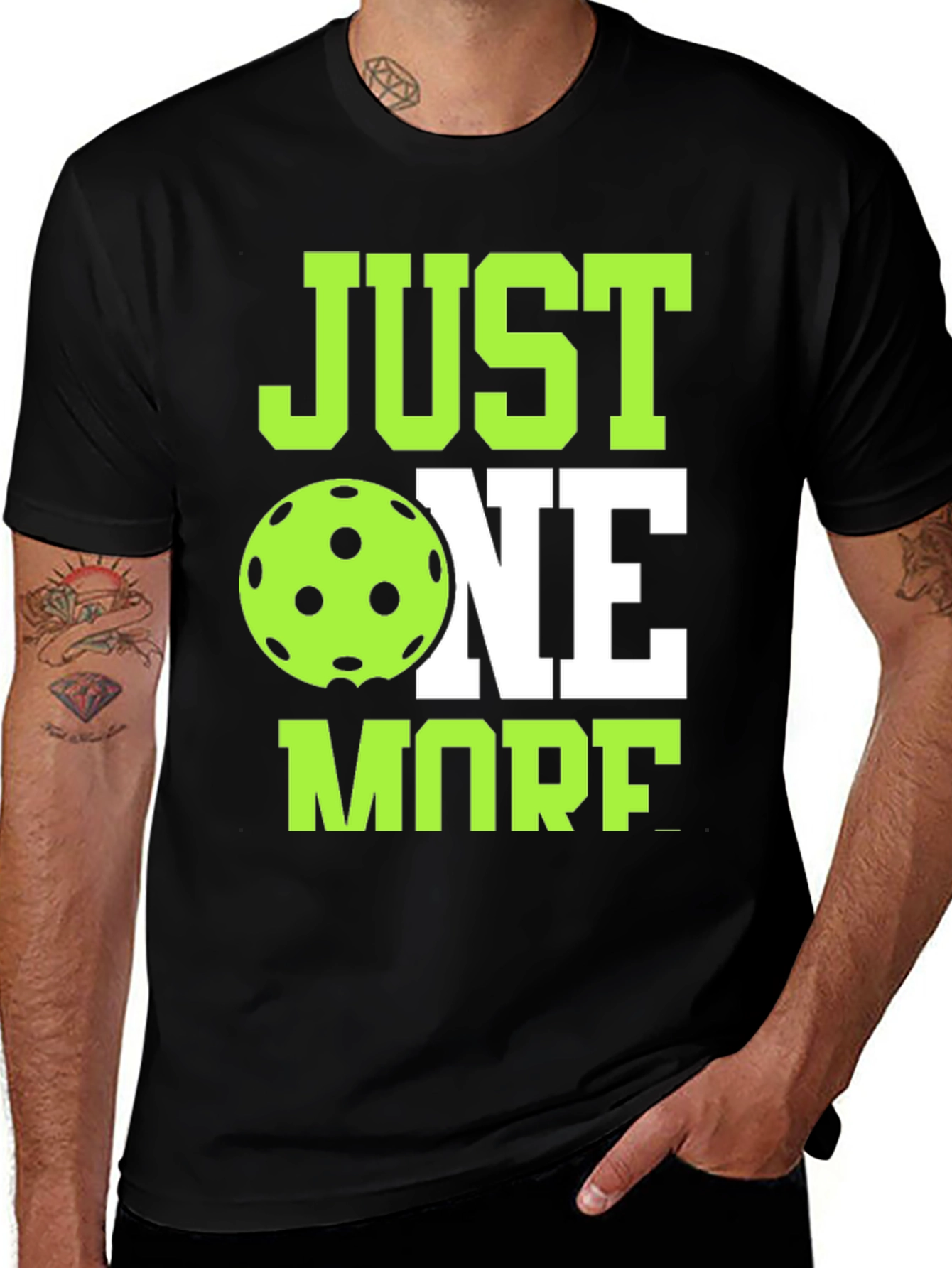 Variant 19 of Just One More Pickleball T-Shirt