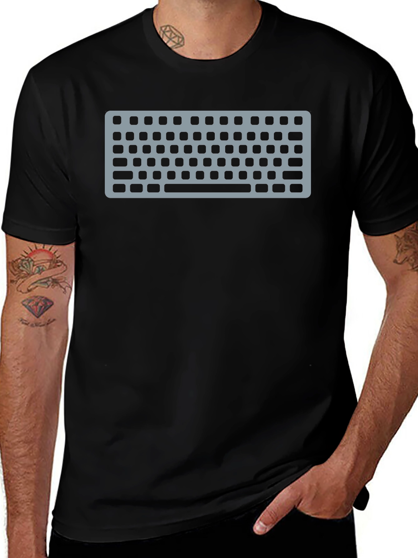 Variant 18 of Keyboard Graphic Tee - Geeky Style