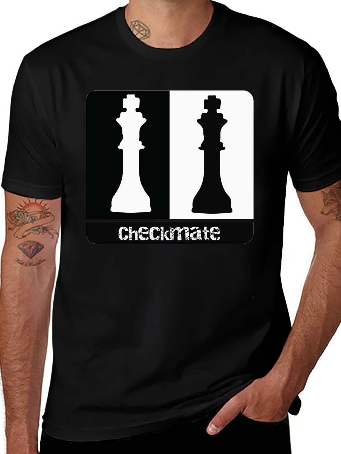 Variant 27 of Checkmate Chess King Graphic T-Shirt